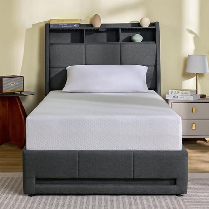 Twin Size Mattress 6″Gel Memory Foam Mattress in a Box Fiberglass Free Mattress