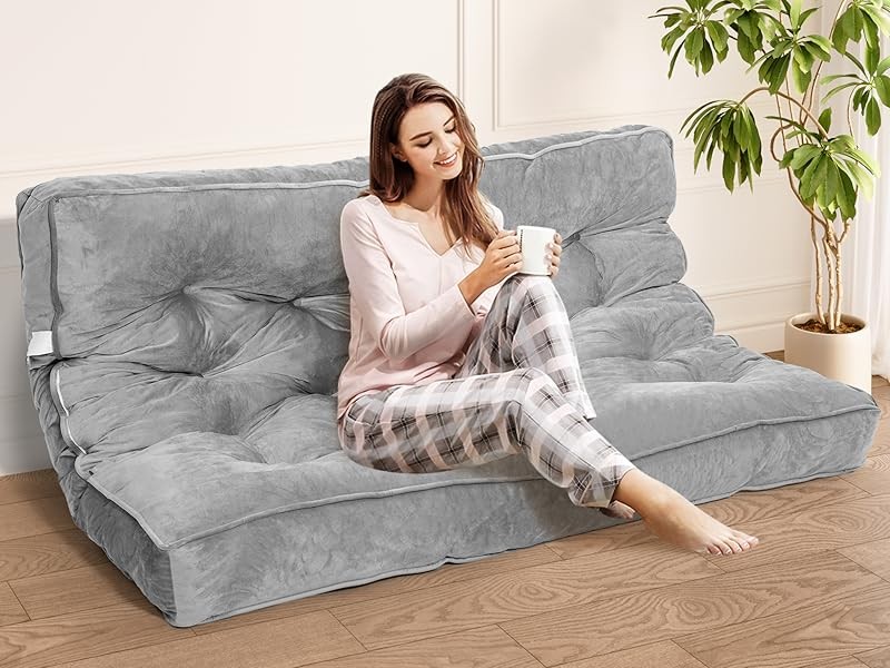 Futon Mattr Full Size 54″ x 80″, 8″ Thi Floor Mattr for Adults,