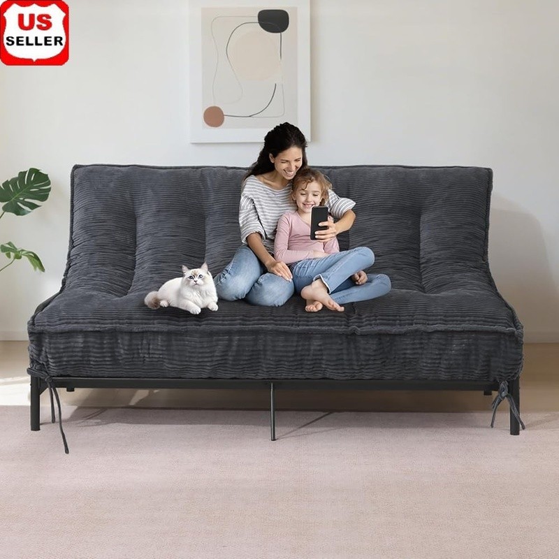 8″ Futon Mattress Full Size Thick Futons Sofa Couch Bed Sleeper Sofa Bed
