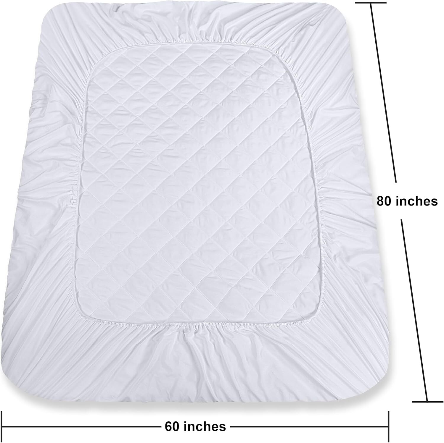 Colchon Espuma de Memoria Capa de Gel en Caja Queen Acolchado Mattress Protect