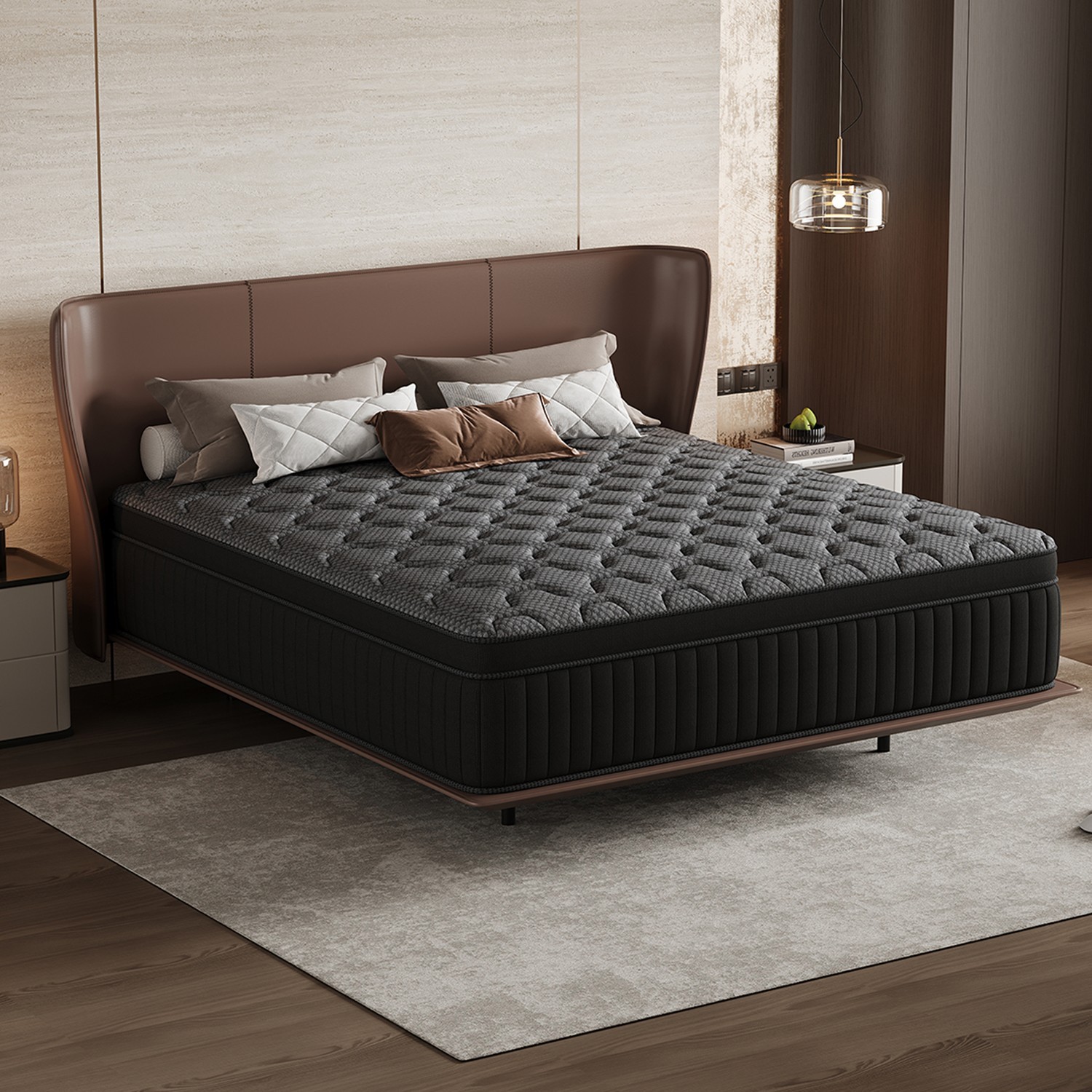 Hybrid Mattress in a Box–All Sizes–Firm or Medium Firm–8″10″ 12″ 14″Bed in a Box