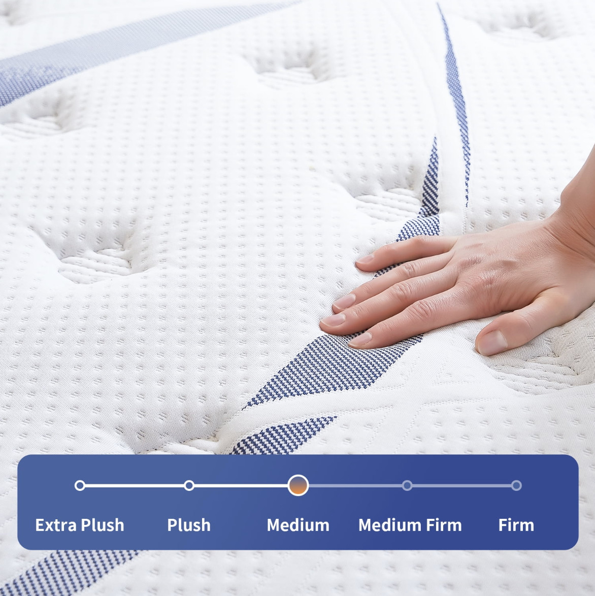 10″ Colchones FULL Size 10 Pulgadas Espuma Memory Foam Hybrid Mattress Modern