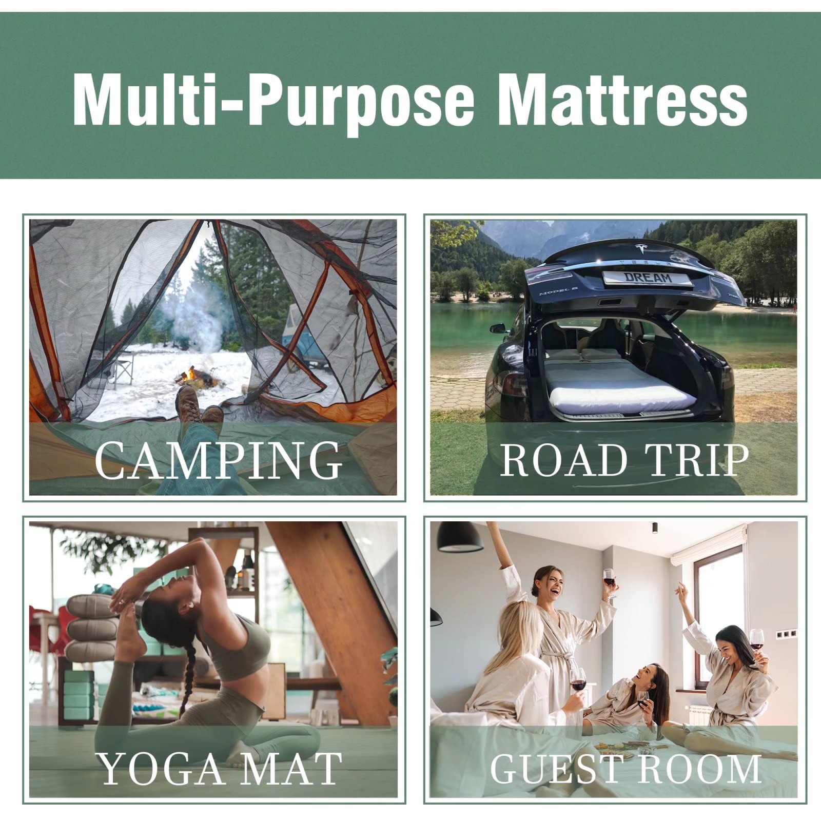 Futon Mattress Sleeping Mat on Floor for Adults, Kids – Suitable for Camping,…
