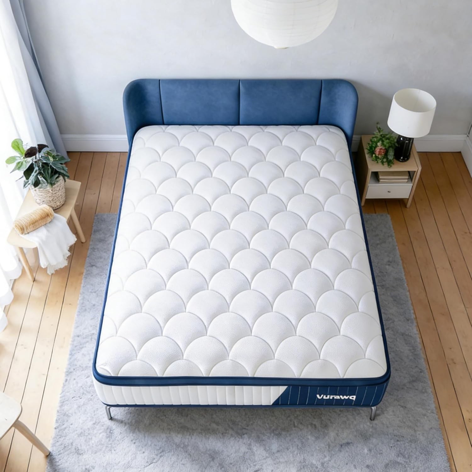 Queen Hybrid Mattress Foam Pocket Spring Gel Memory Foam Breathable Plush