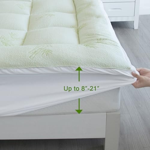 Pillow Top Mattress Topper Size, 4.5” Cooling Dual Layer Twin Dual Layer Topper