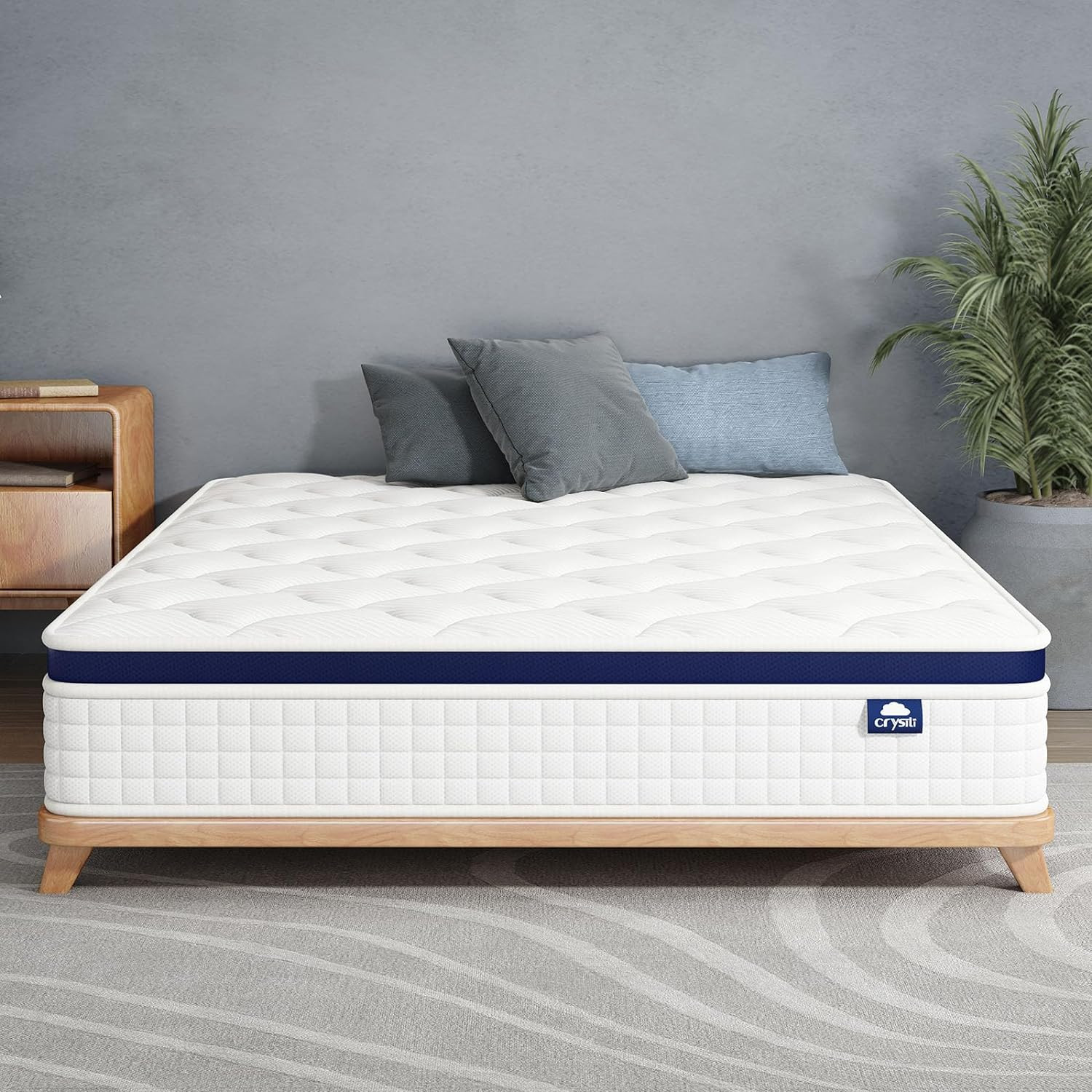 Full Mattress 12 Inch – Hybrid Mattress Bed in a Box, Medium Firm Support