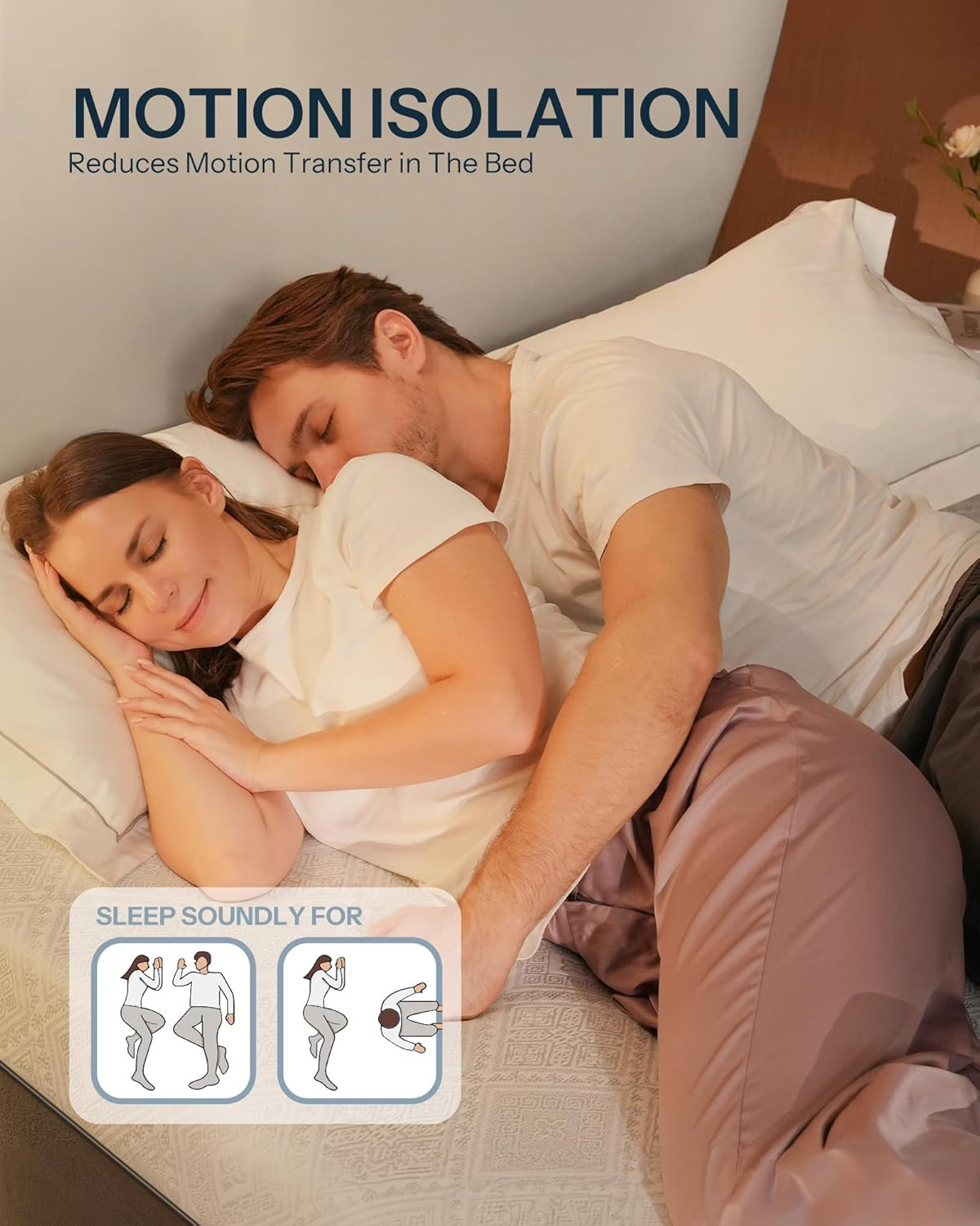 10-Inch Cooling Gel King Mattress – USA Made, Pressure Relief & Motion Isolation