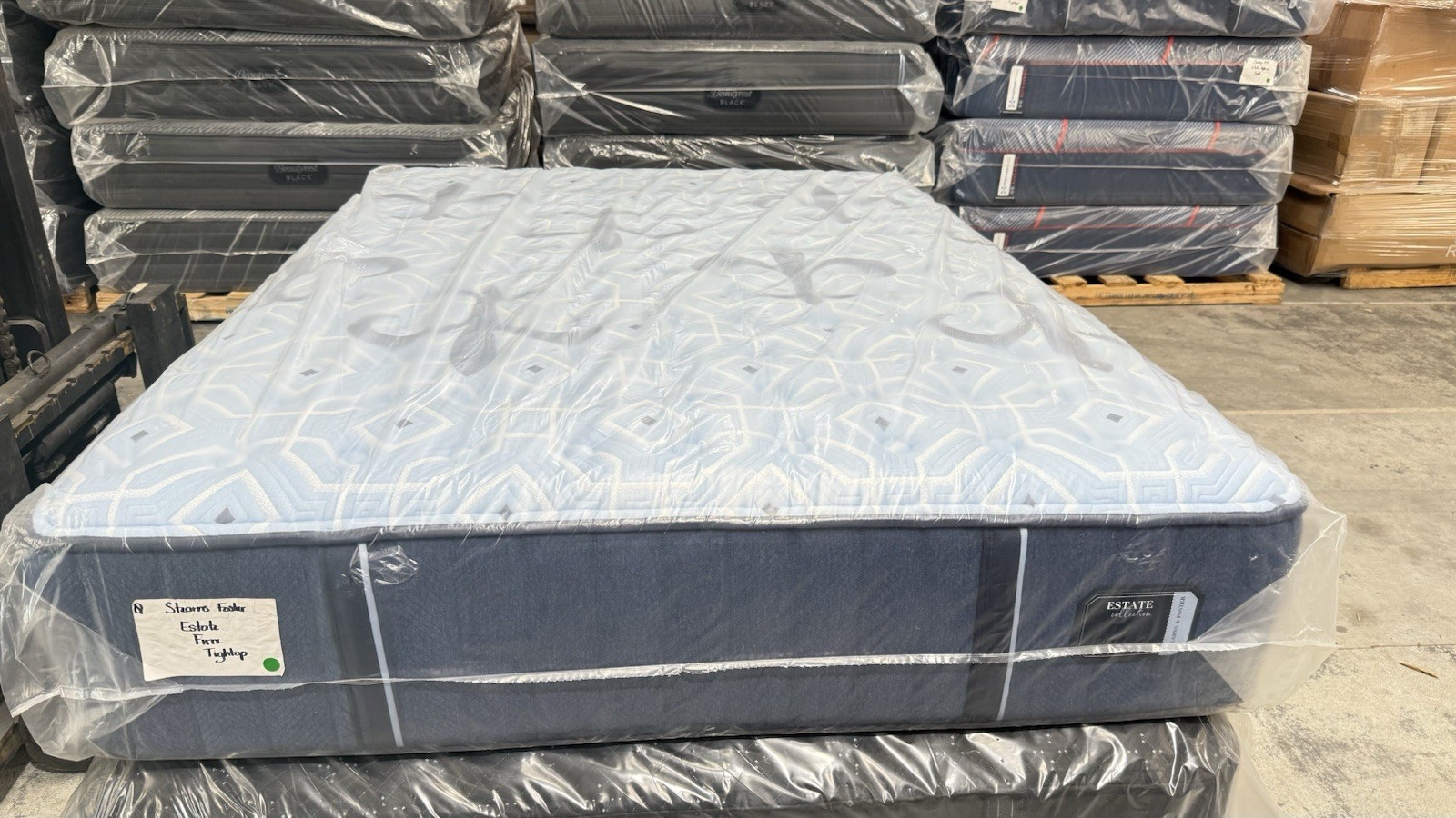 Stearns & Foster Estate Firm QUEEN Mattress w/Rize Clarity II Adjustable Base