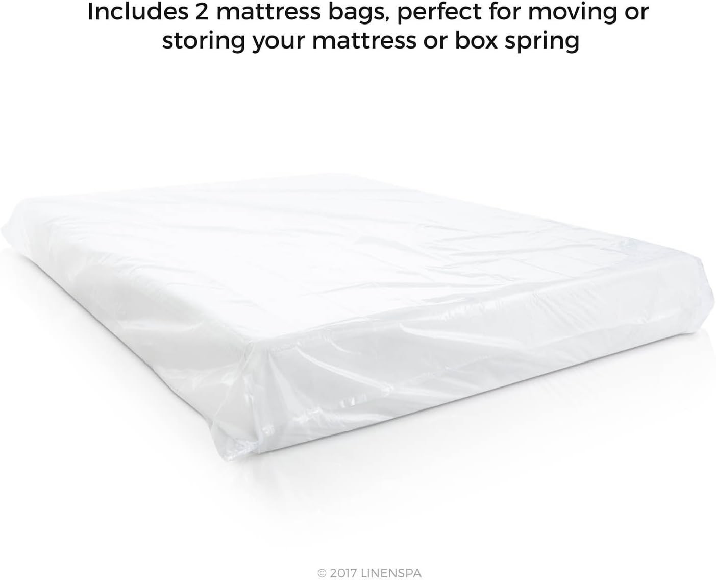 Durable Plastic Mattress Bags – Twin/Twin XL 2-Pack for Safe Transport & Storage