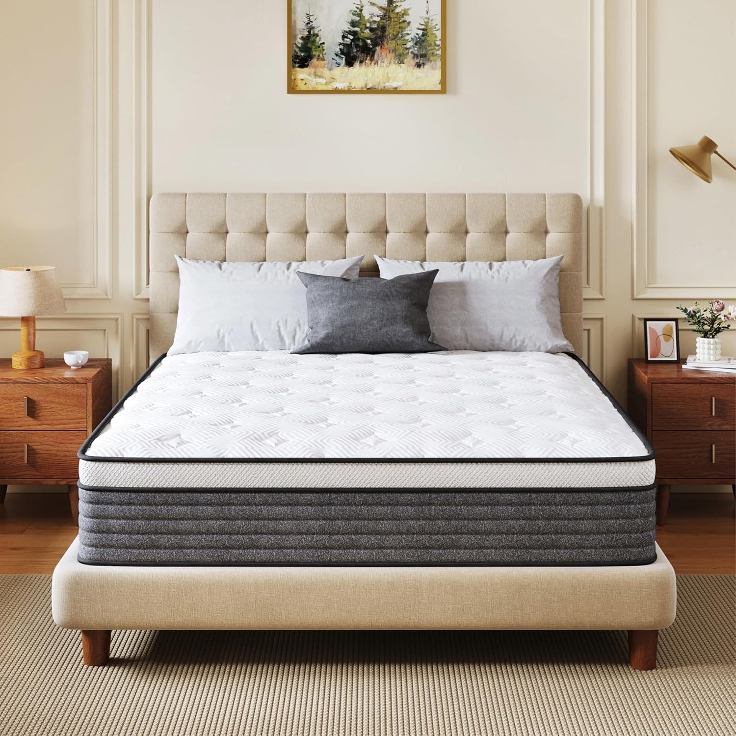 10in Hybrid Queen Mattress Pocket Springs Medium