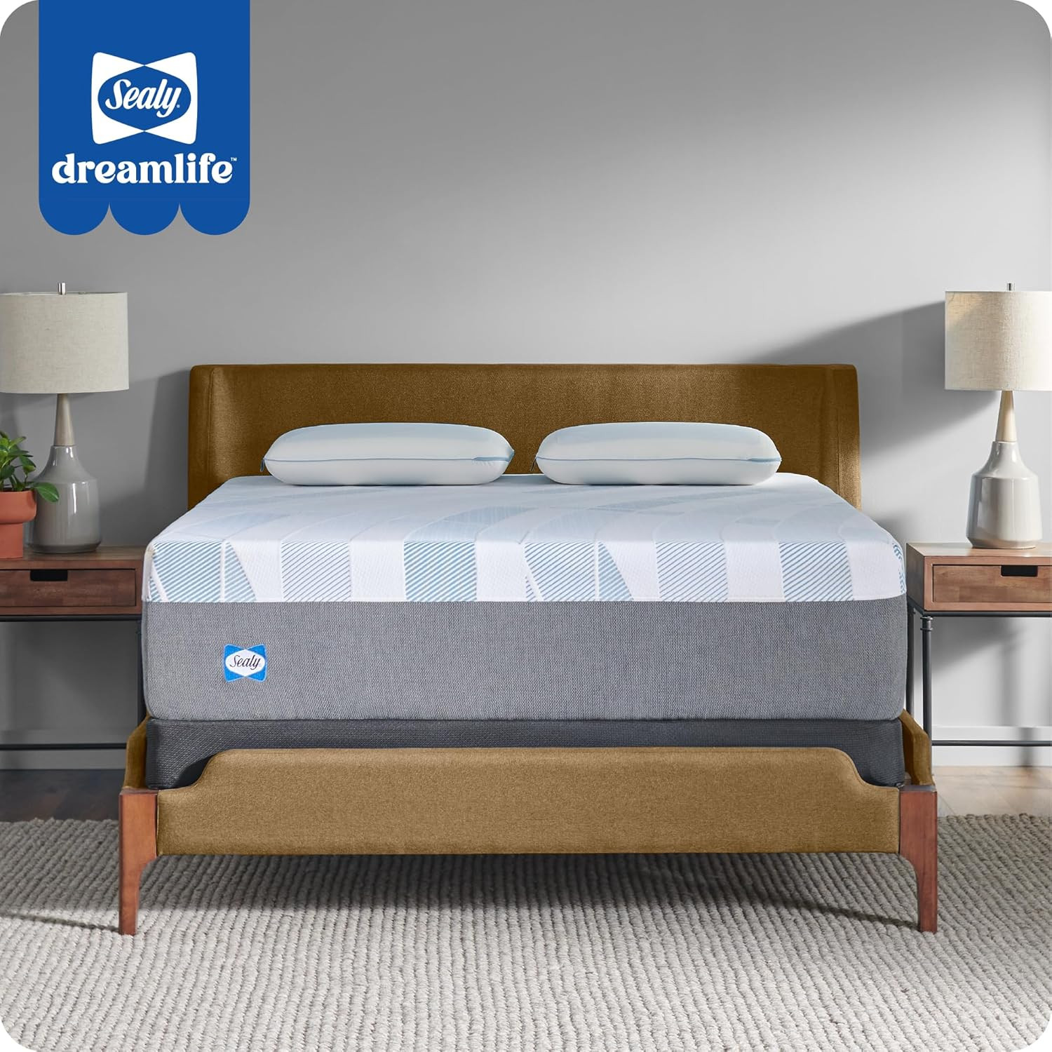 Dreamlife 14” Foam Mattress-In-A-Box, Queen, comfort Gel Memory Foam, support Tr