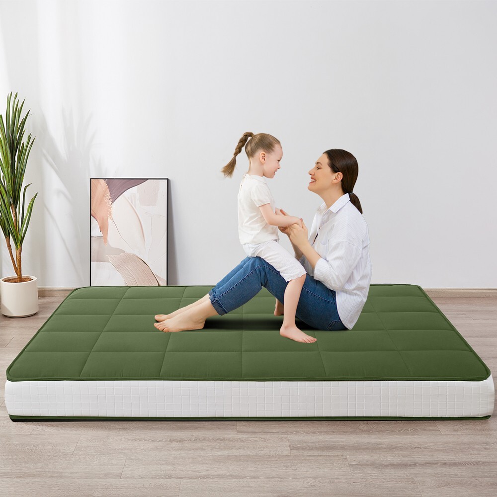 6″ Thick Japanese Foldable Futon Mattress Topper Floor Mattress Pad Guest Bed