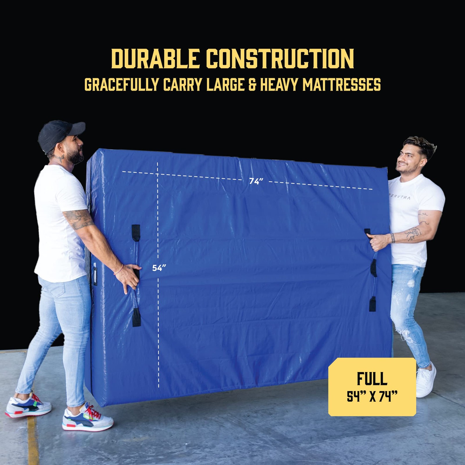 Mattress Bags for Moving with 8 Handles – Full Size – Extra-Thick Mattress Bag