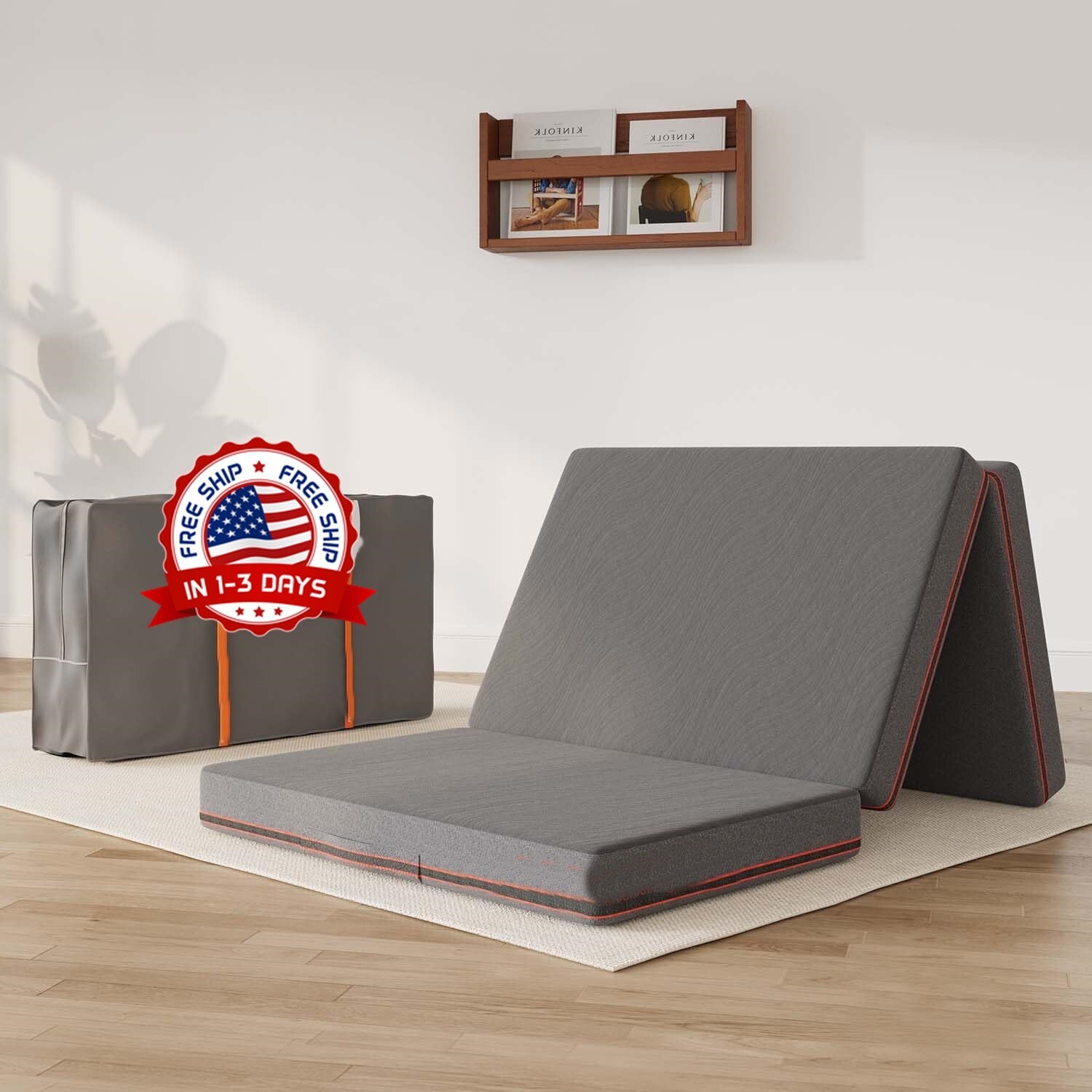 Colchonetas Espuma De Memoria Para Dormir En El Suelo Colchon IndividualPlegable