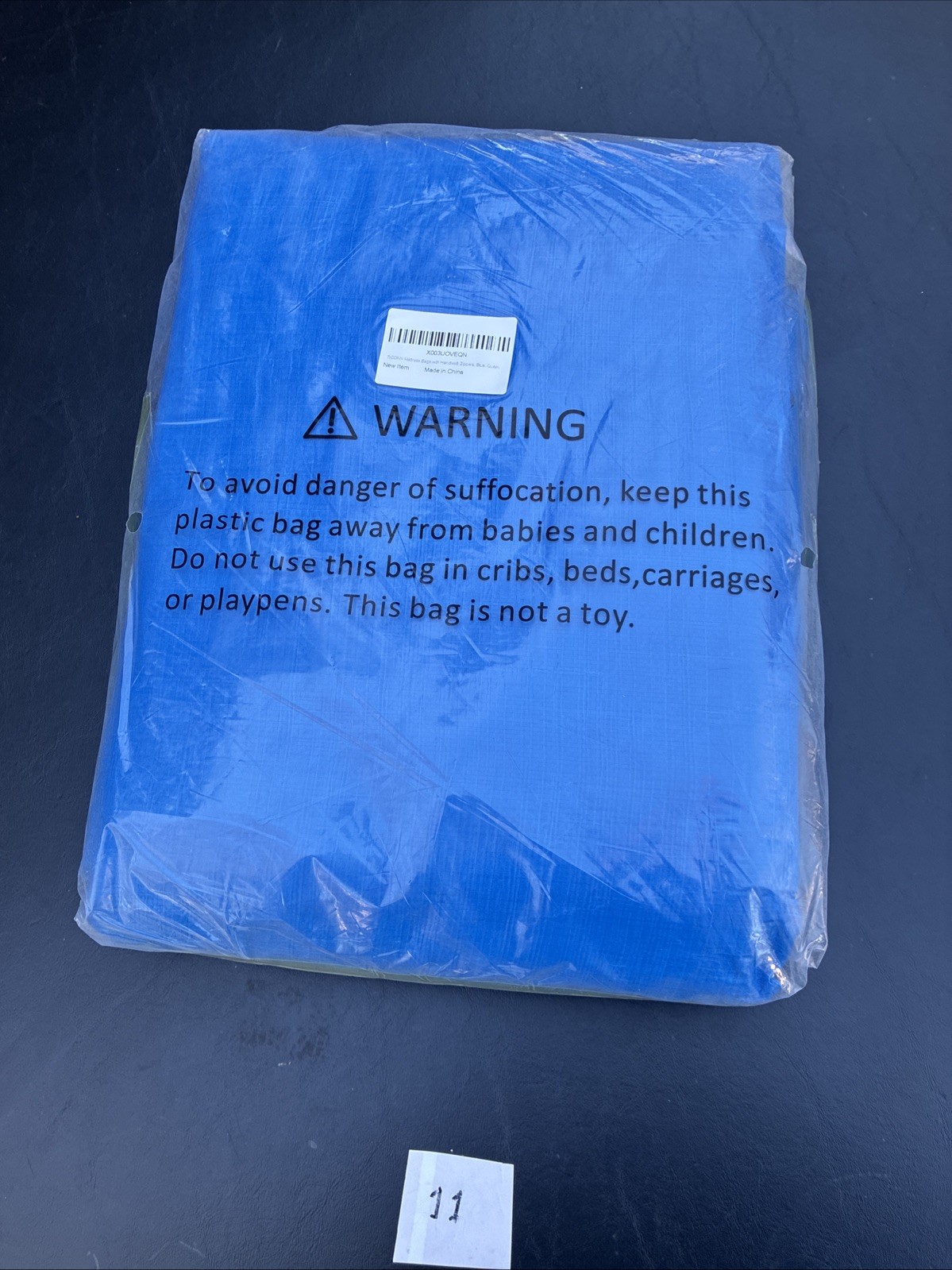 TICONN Heavy Duty Mattress Bags for Moving and Storage,Extra Thick. King , Blue