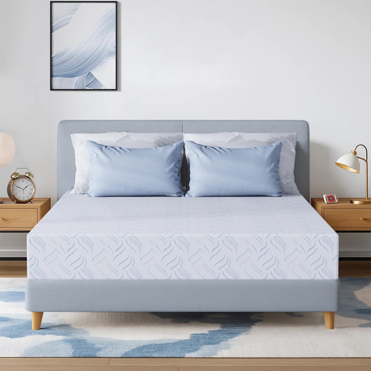 8″ Twin XL Mattress Cooling Memory Foam Medium Firm Mattres for Pressure Relief