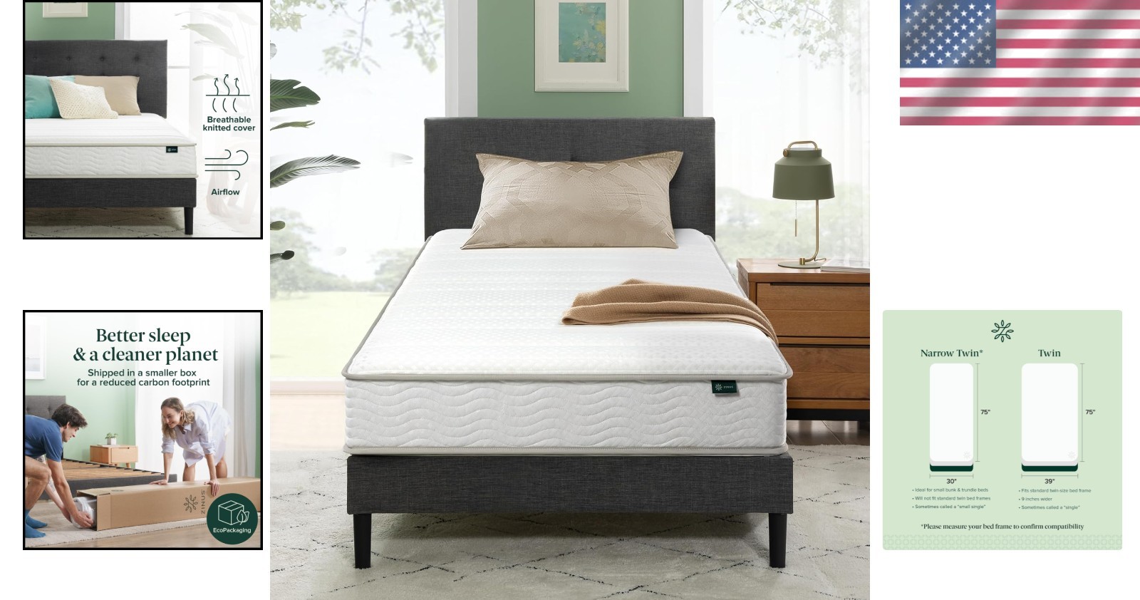 New Version Twin 6-Inch Hybrid Mattress – Sleep Better with Certified Quality