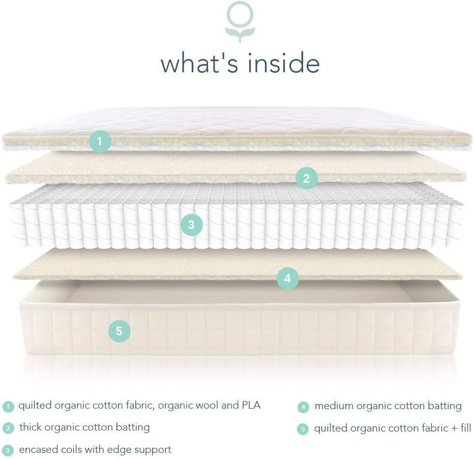 Verse Organic Kids Queen Mattress – Firm, Waterproof, Perfect for Bunk Beds