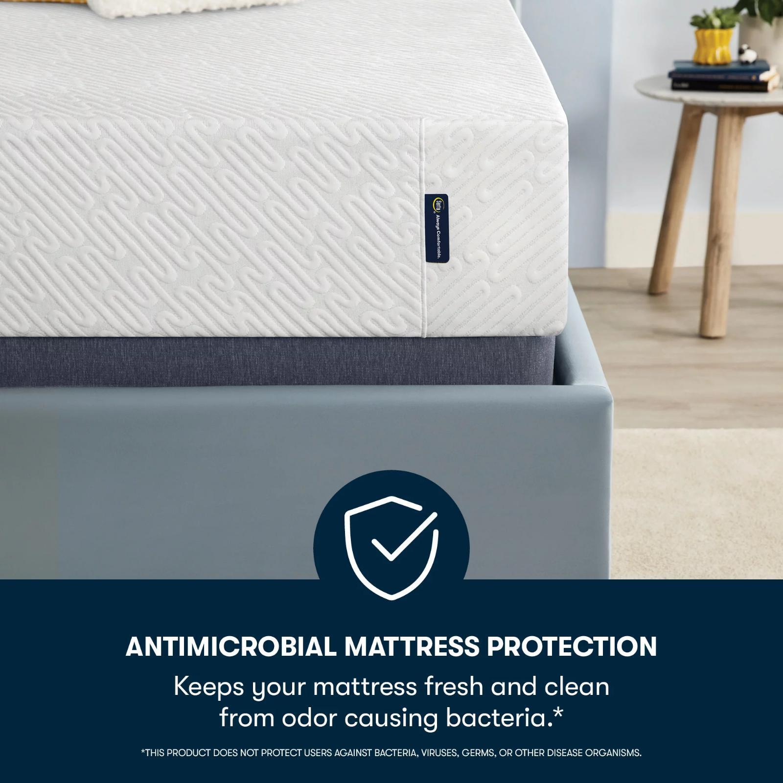 12″ Serta Medium Cooling Gel Memory Foam Mattress In A Box QUEEN SIZE Bedding