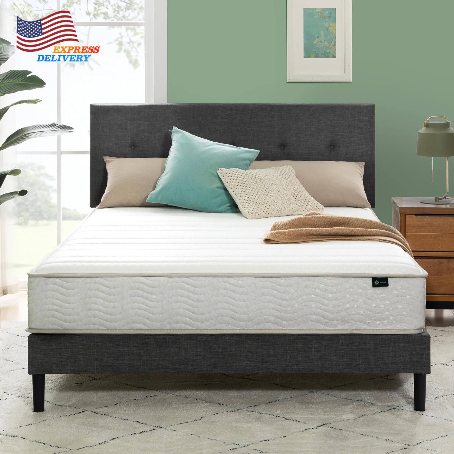 New Version 8 Inch Spring RV Mattress Short Queen for Rvs Campers & Trailers US