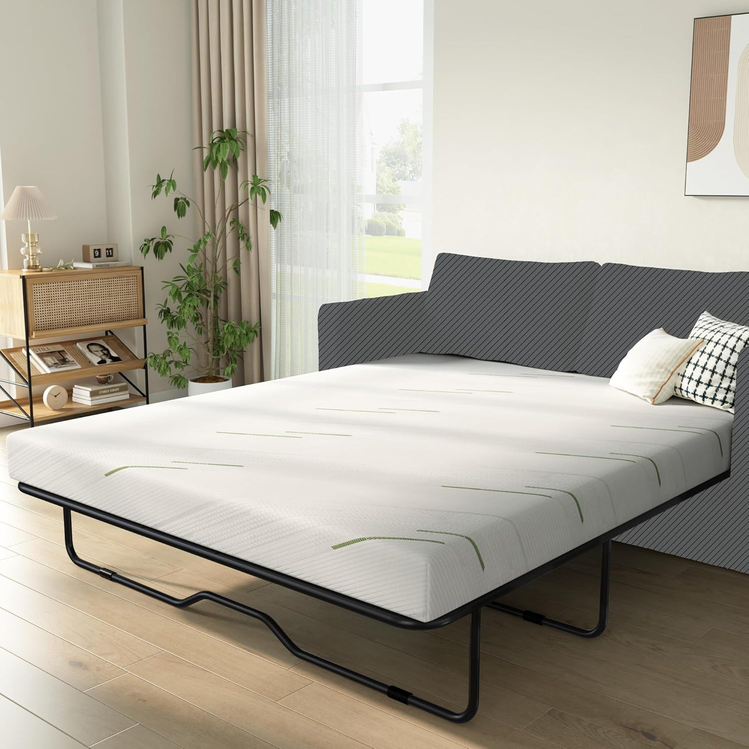 4 Inch Gel Memory Foam Mattress Full Size Soft Cushion with Removable Cover