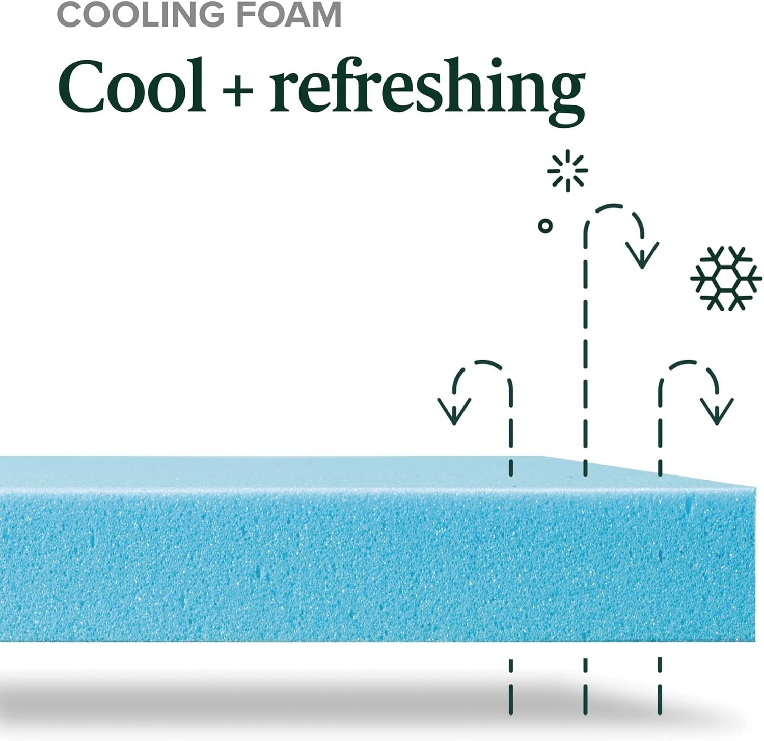 Twin Mattress with Green Tea & Charcoal Infusions