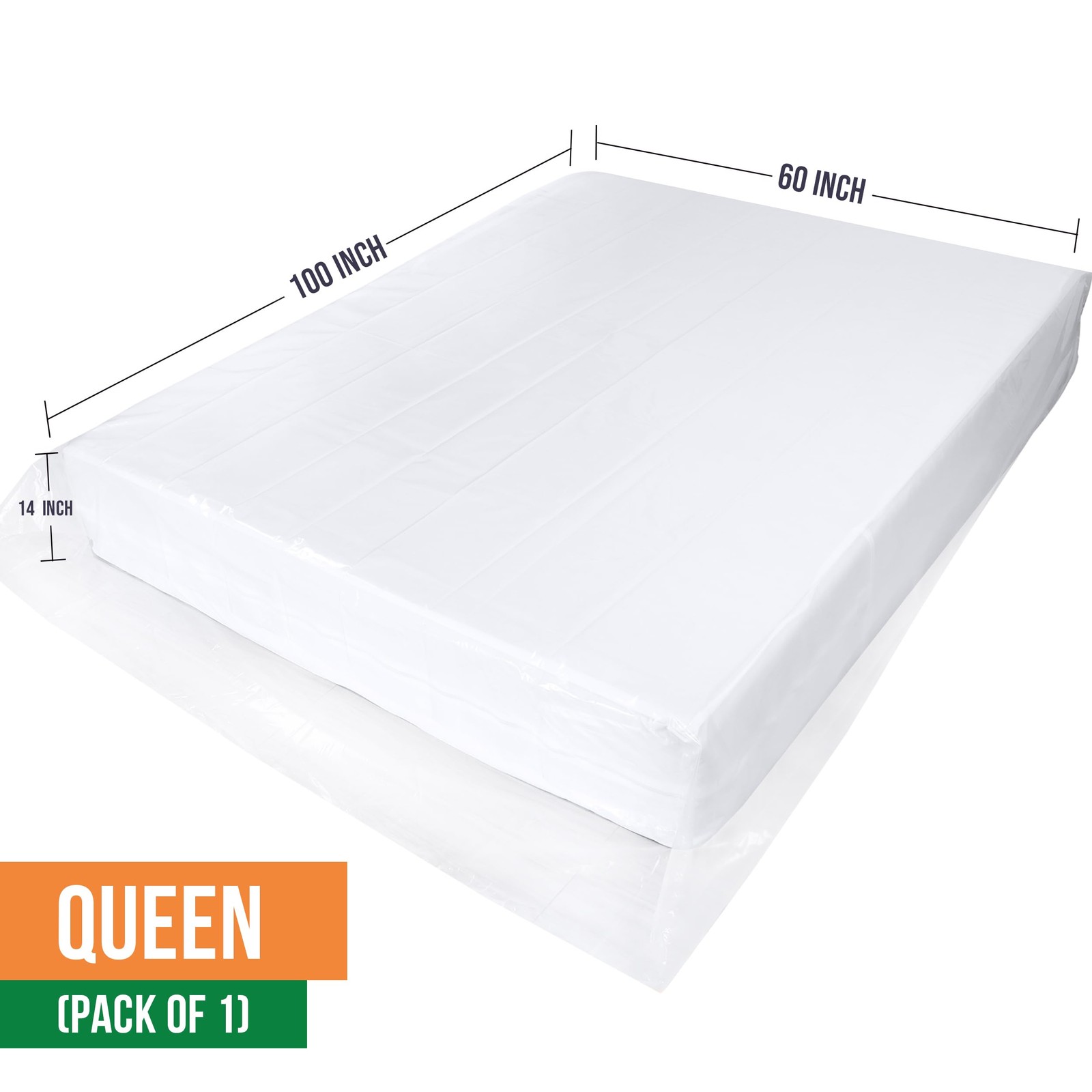 Utopia Home Queen Size Mattress Cover for Moving, 2 Mil Thick Queen, 2