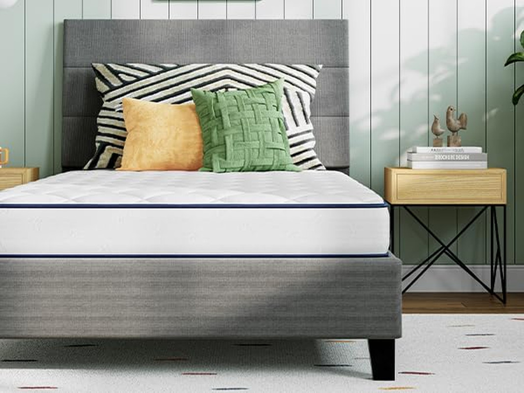 6-Inch Full Size Hybrid Mattress, Medium Firm Foam & Spring, Eco-Friendly