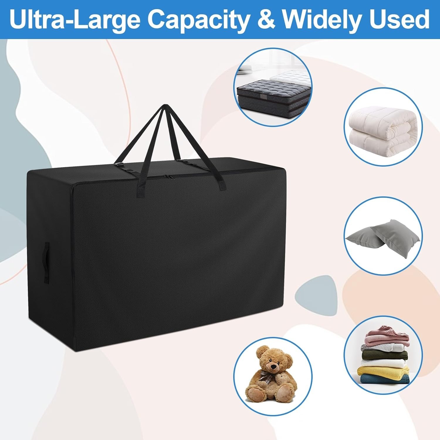 600D Oxford Cloth Mattress Carry Case for 4″ Twin & Twin XL – Compact & Durable