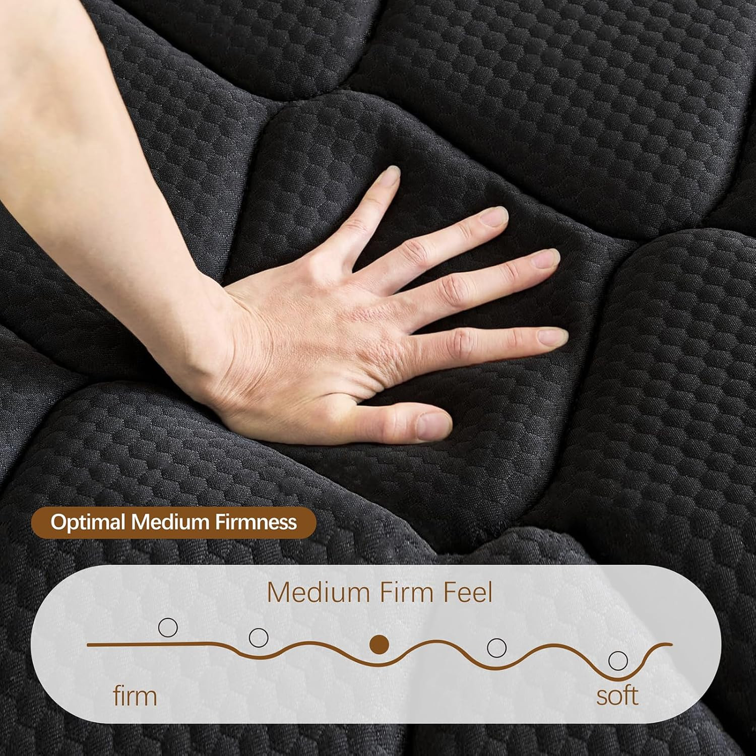 14 inch Queen Size Mattress in a Box,Gel Hybrid Memory Foam Individually Wrapped