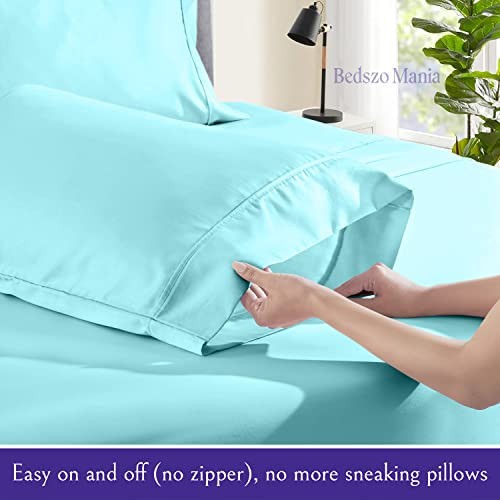RV Bunk Sheet Set 28″ X 75″ Color (28×75) BUNK SIZE Aqua Blue 8″ Deep Pockets