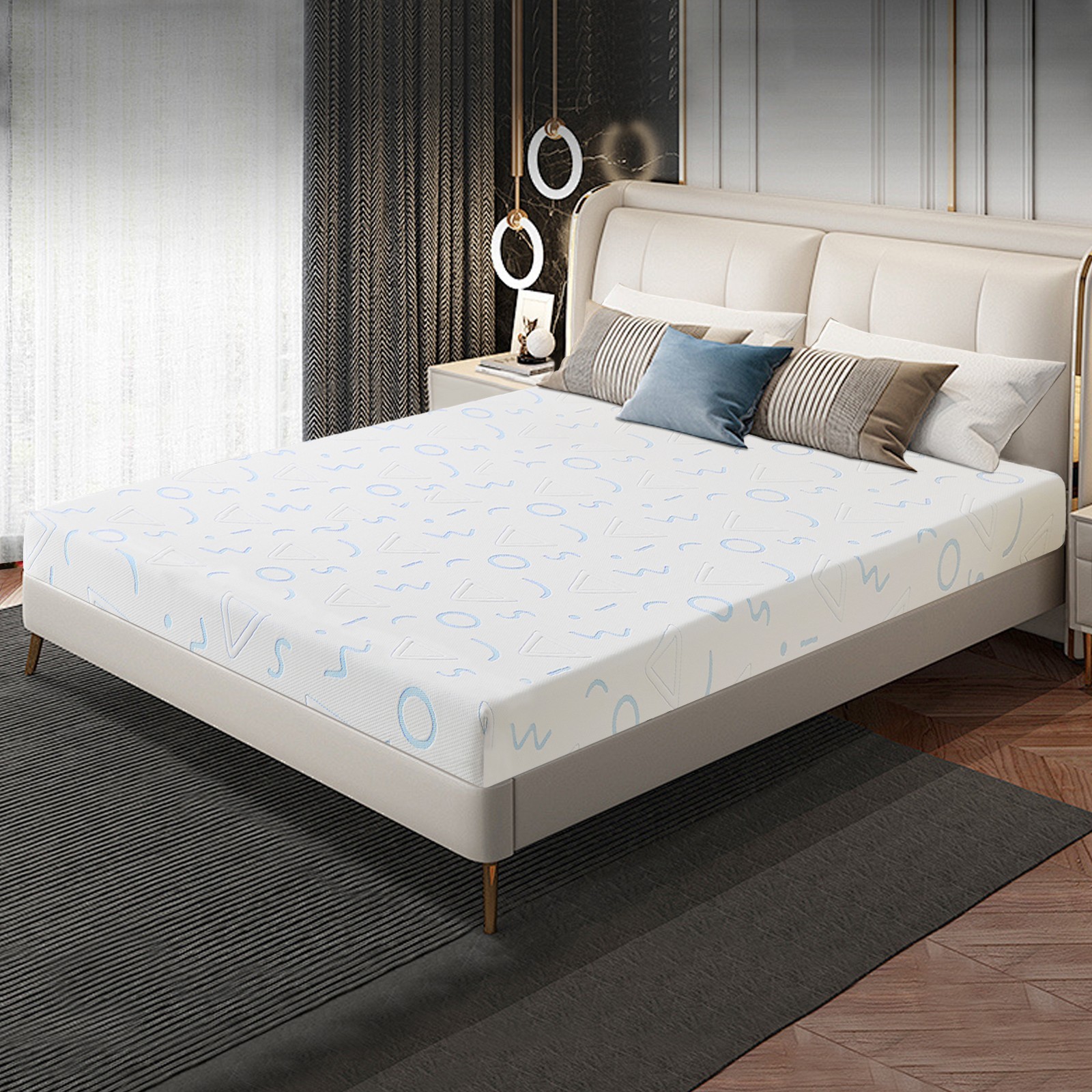5″ 6″ Memory Foam Medium-Firm Mattress With Washable Cover for Pressure Relief