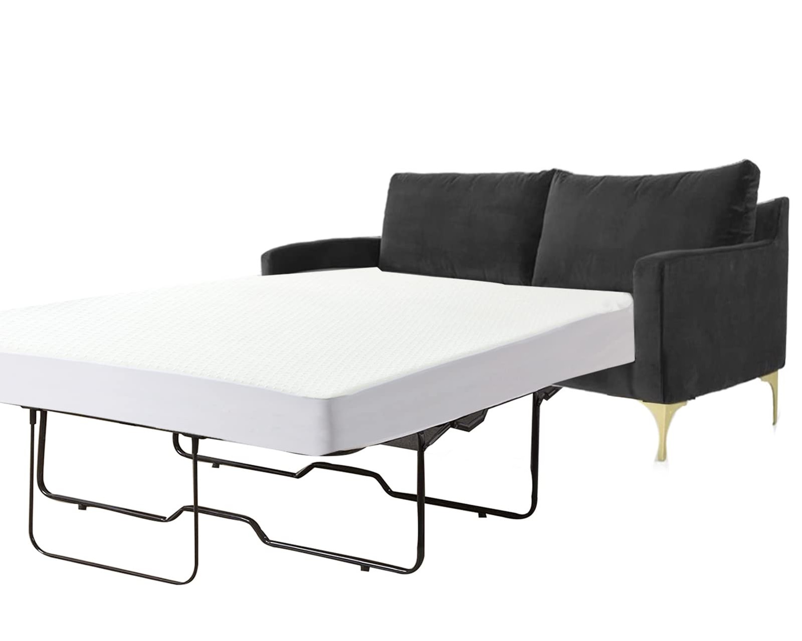 Waterproof Sleeper Sofa Full Mattress 54×72, White