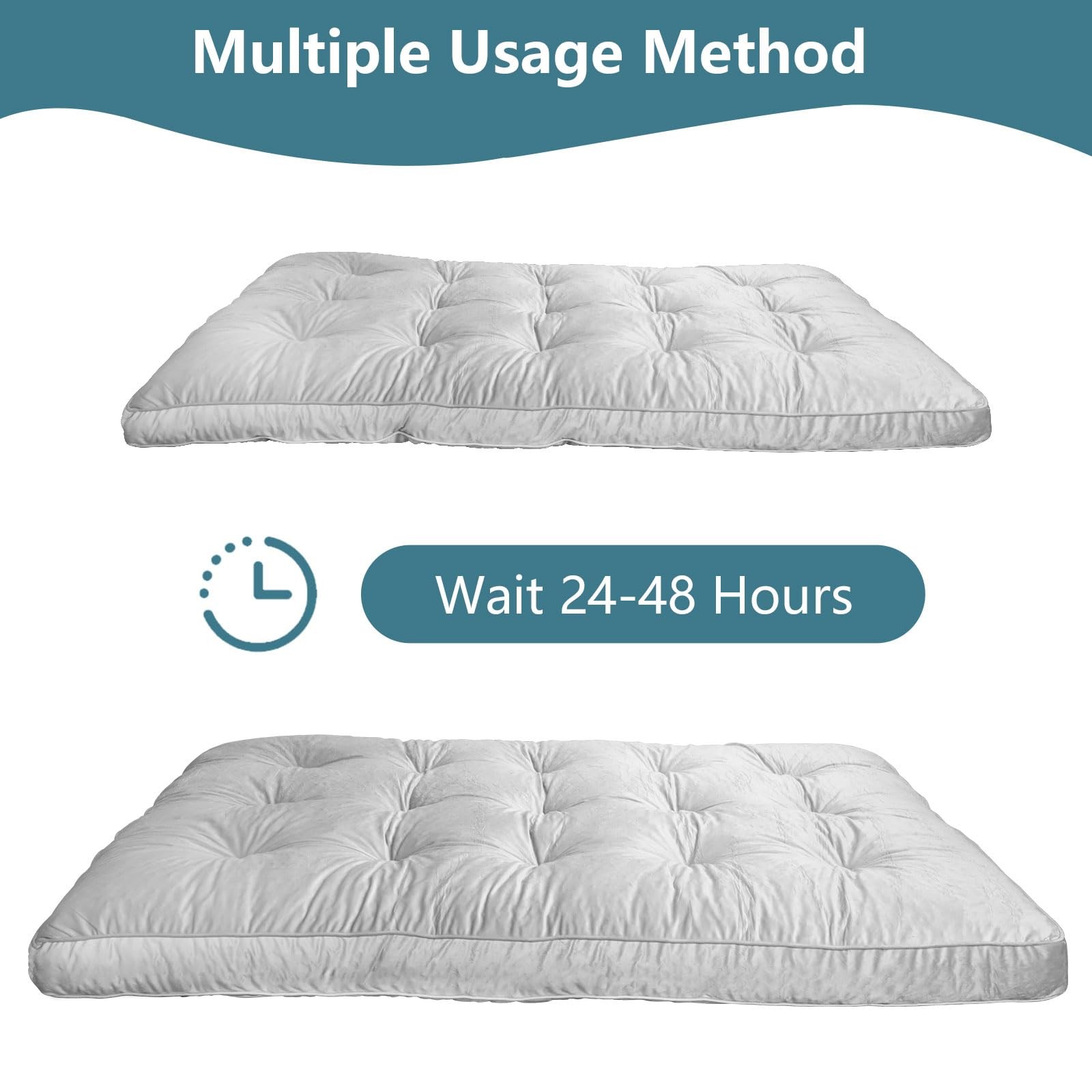 Futon Mattres Full Size 6″,Flannel Floor Foldable for Adults,Floor Futon Matt…