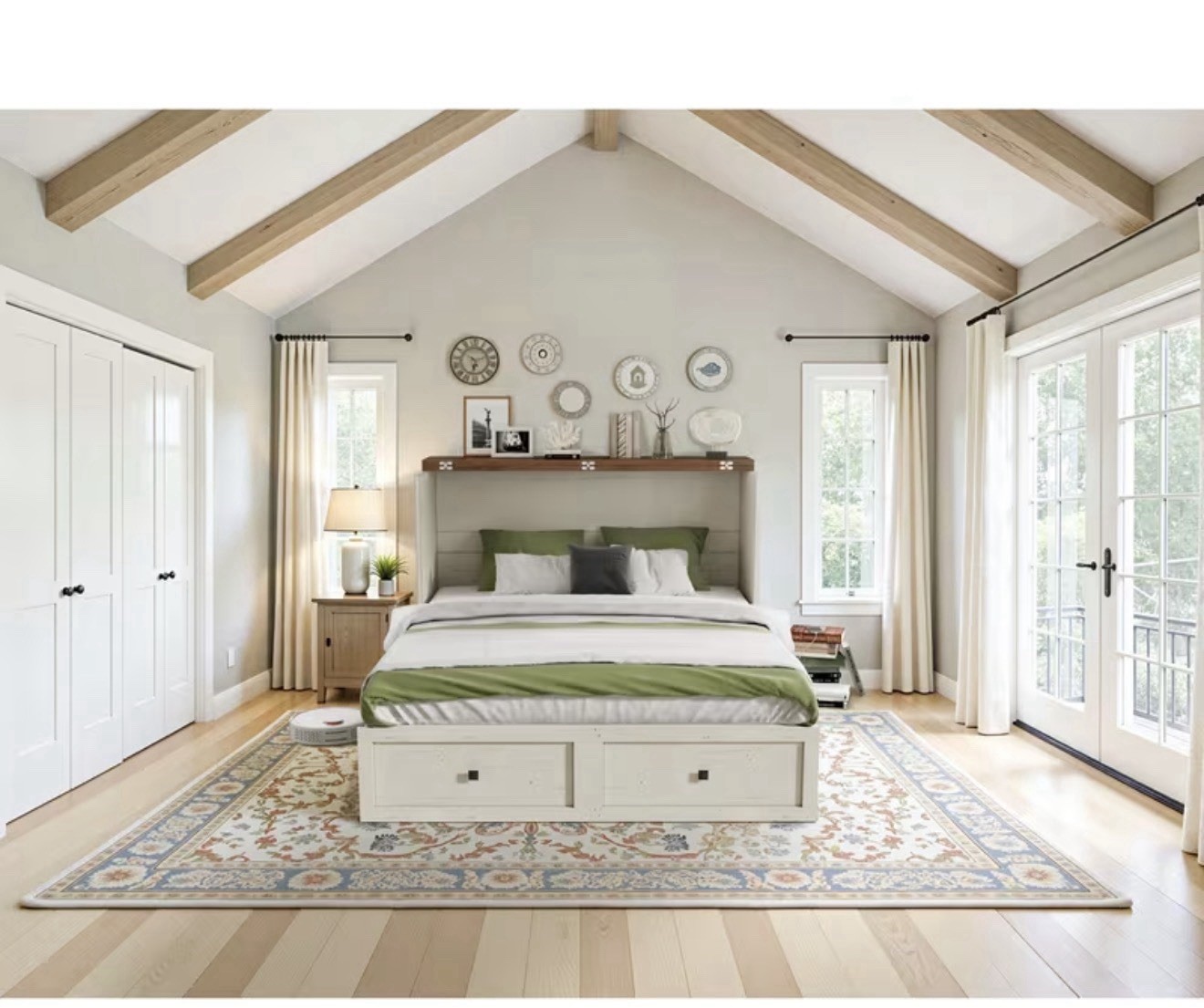 Murphy Bed with 6 Memory Foam Mattress