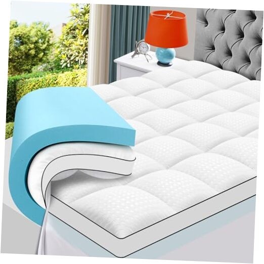 Size Dual Layer 4 Inch Memory Foam Queen 2″Memory Foam+2″Mattress Topper