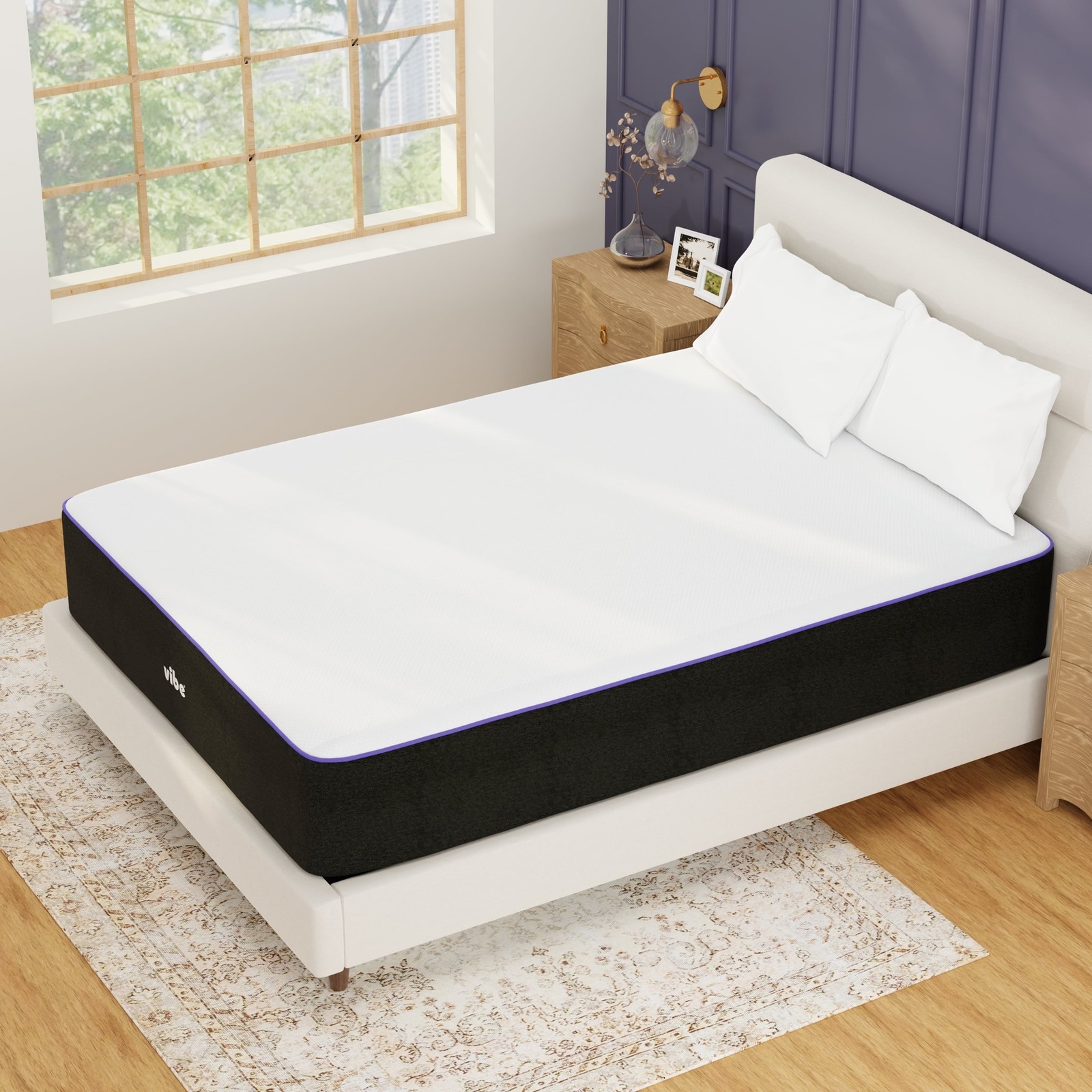 13 in QUEEN Luxury Plush Super Cooling Gel Memory Foam Mattress Bed In A Box NEW