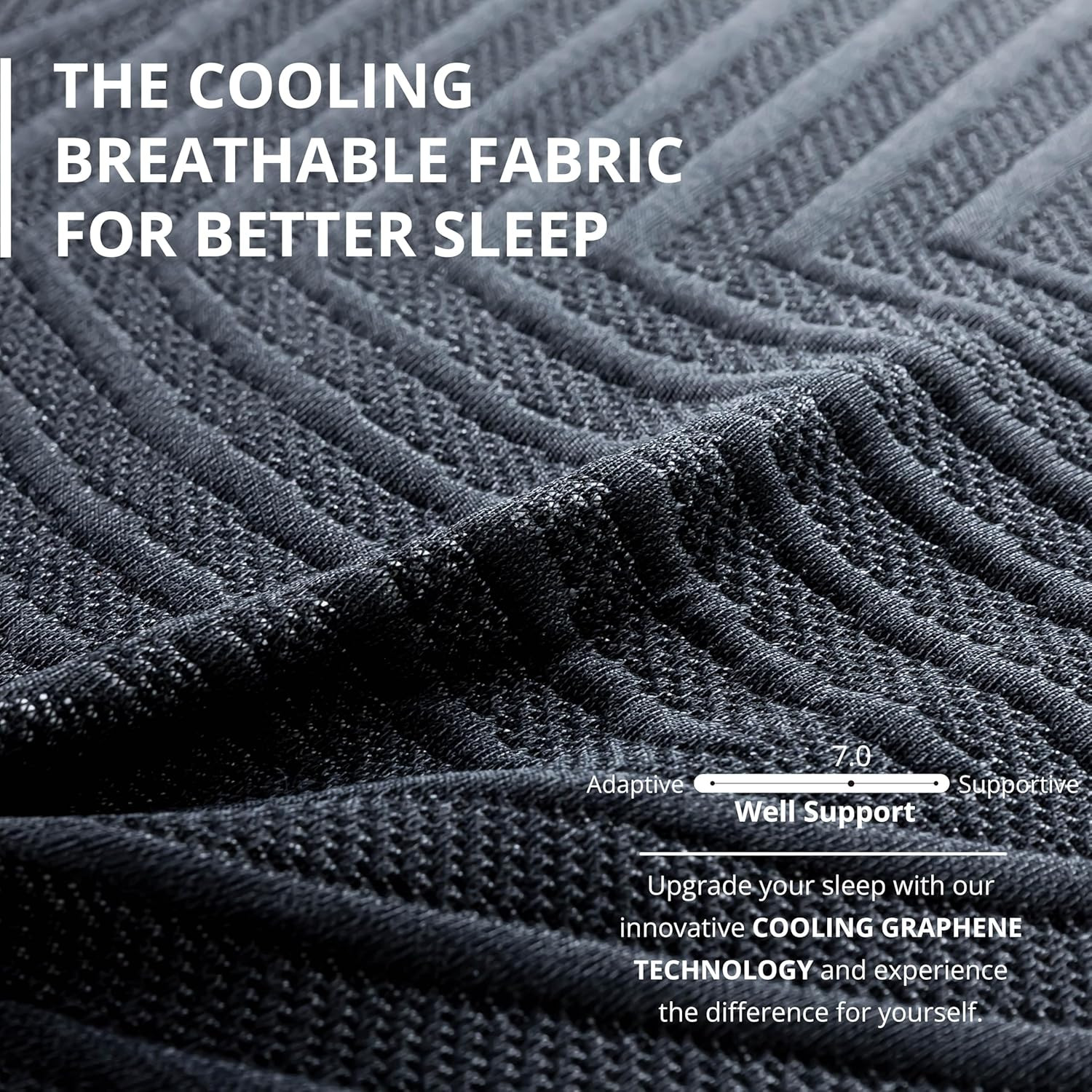 Cooling Copper Gel Memory Foam Mattress CertiPUR-US Certified Made in USA Relief