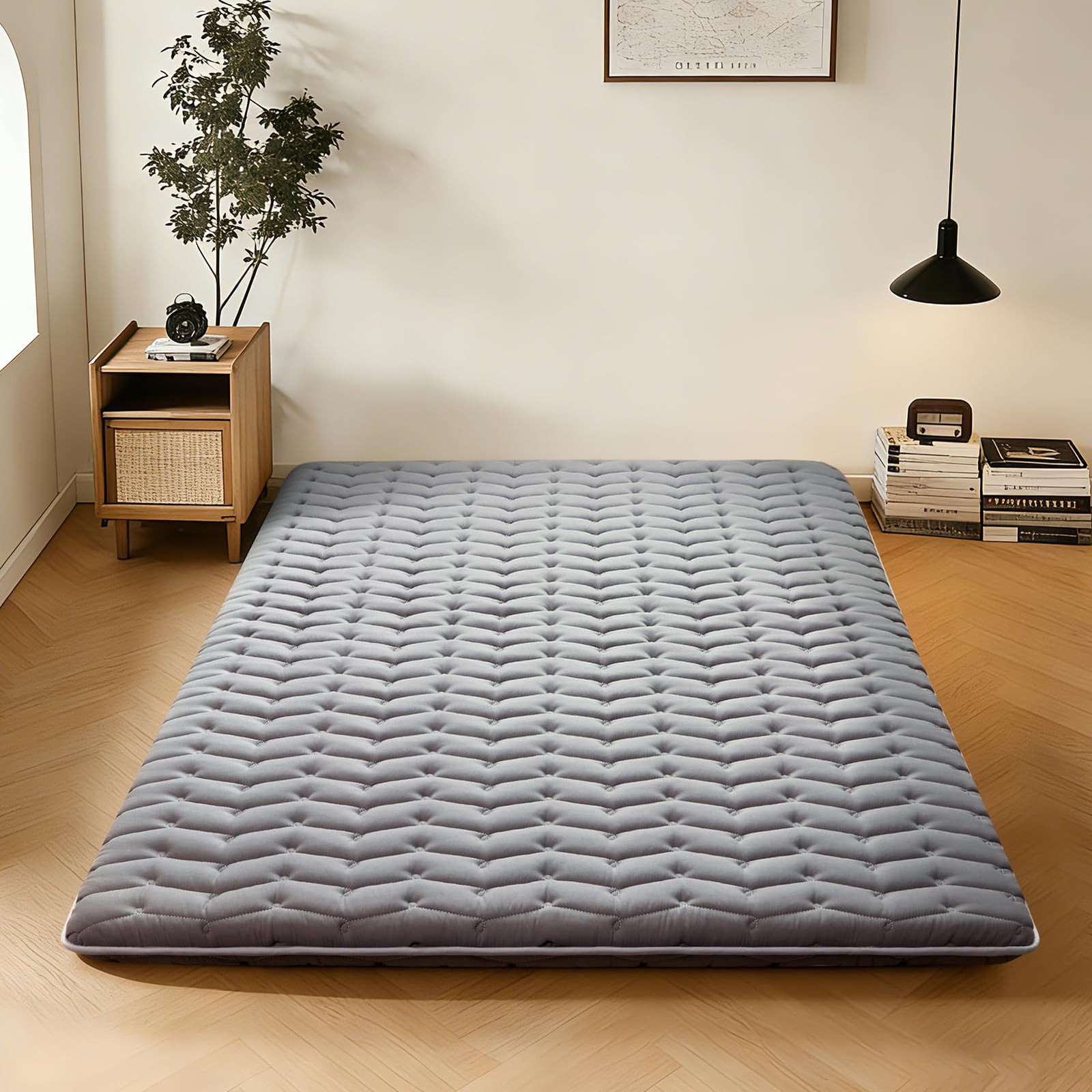 Full Size Floor Mattress 54×80 inch High Density Foam Foldable Tatami Sleeping P