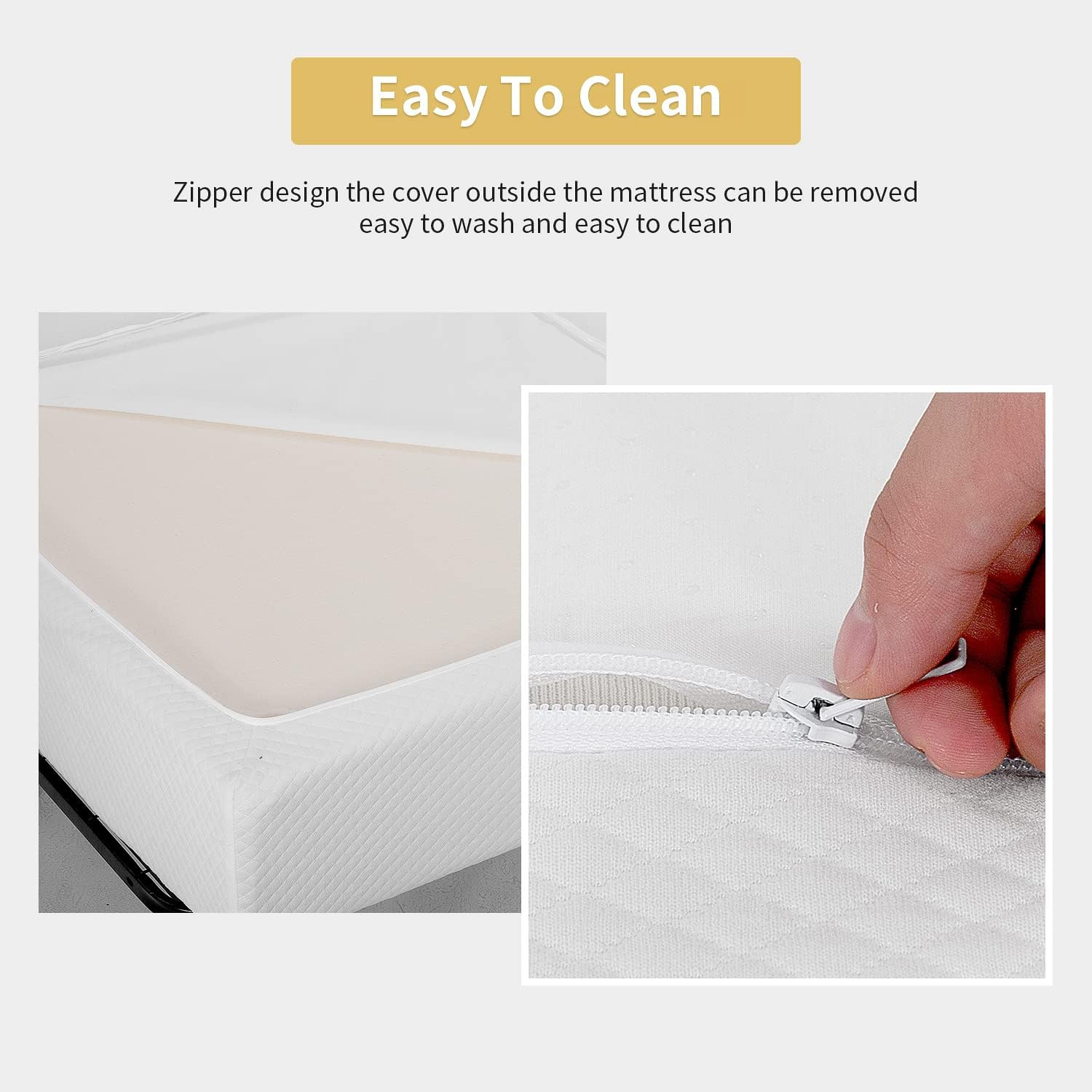 Paylesshere 8 Inch Twin Gel Memory Foam Mattress Fiberglass Free/Certipur-Us Cer