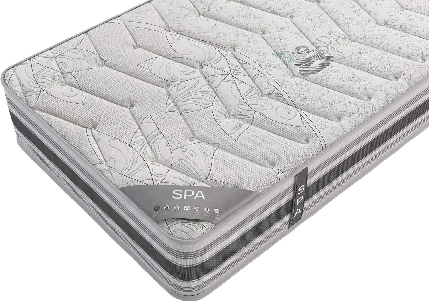 12″ Twin Plush Hybrid Mattress with Comfort & Pressure Relief – Made in USA