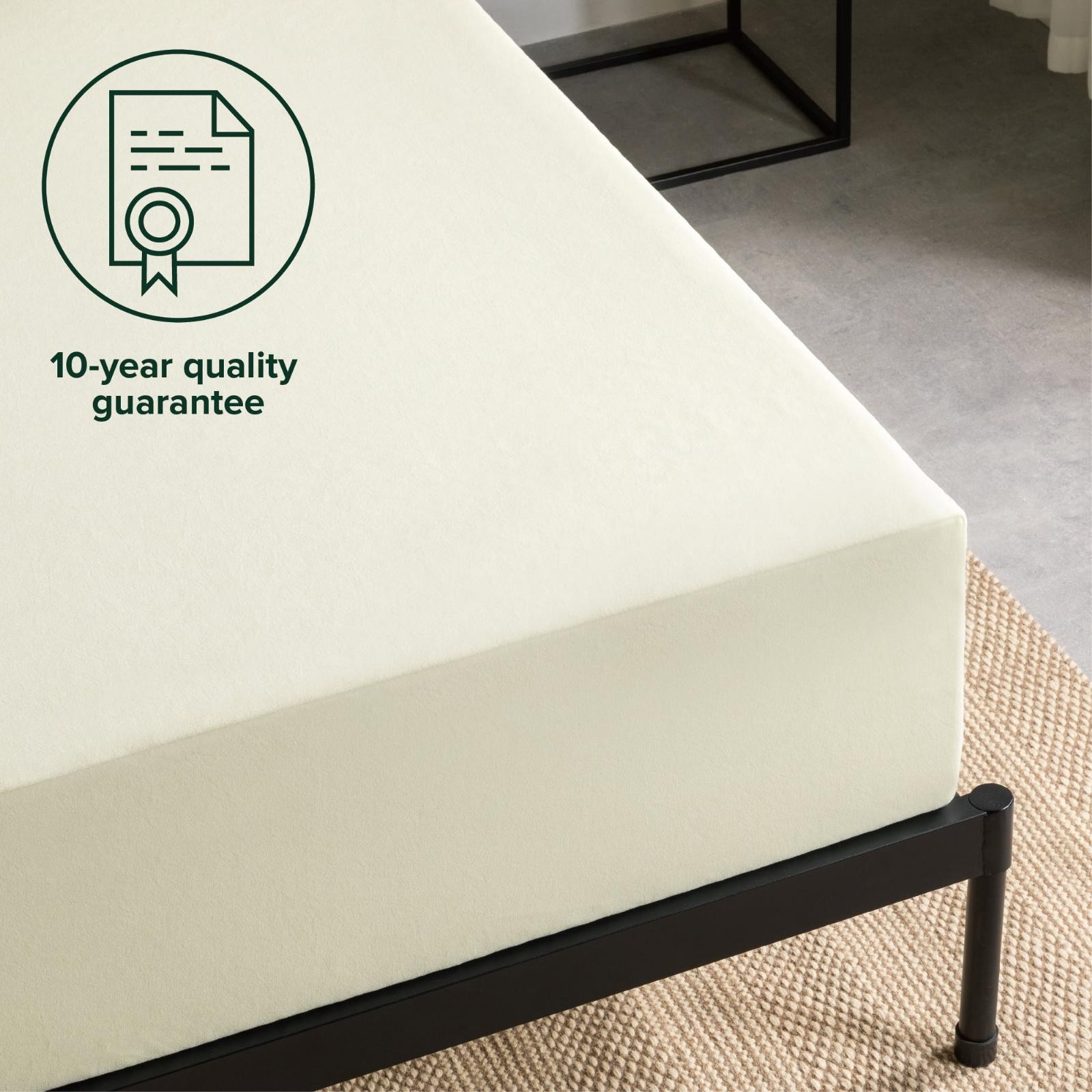 10″ Zinus Cooling Airflow Gel Memory Foam Mattress In A Box Bedding King Size