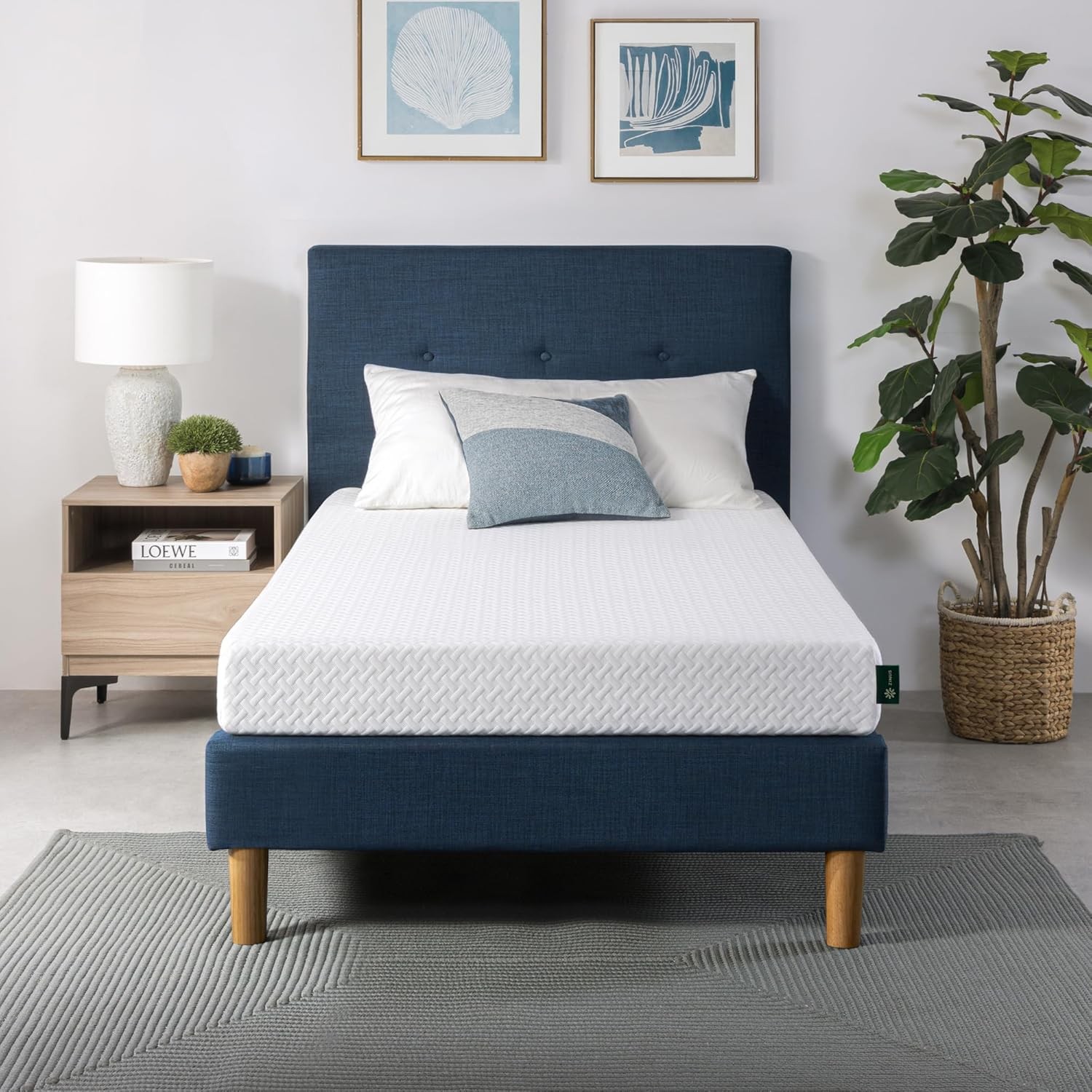 Zinus 5-to 12-Inch Twin Cooling Essential Memory Foam Mattress, Medium Feel