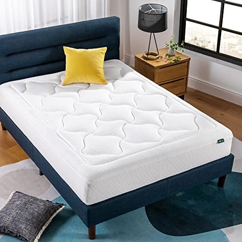 ZINUS 10 Inch Cloud Memory Foam Mattress, King, Fiberglass Free, White