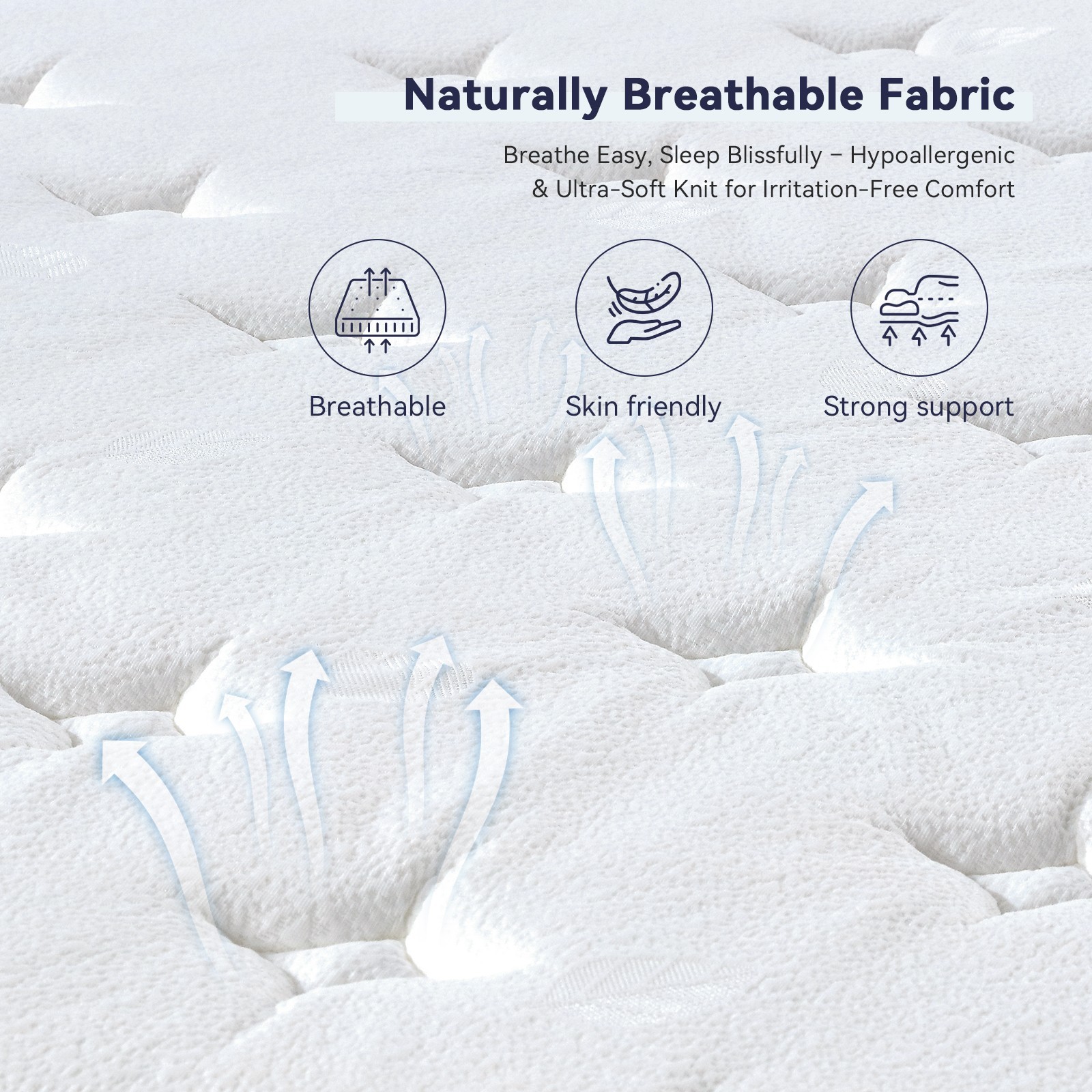 12″ Gel Memory Foam Pocket Spring Hybrid Mattress, Twin Txl Full Queen King Size