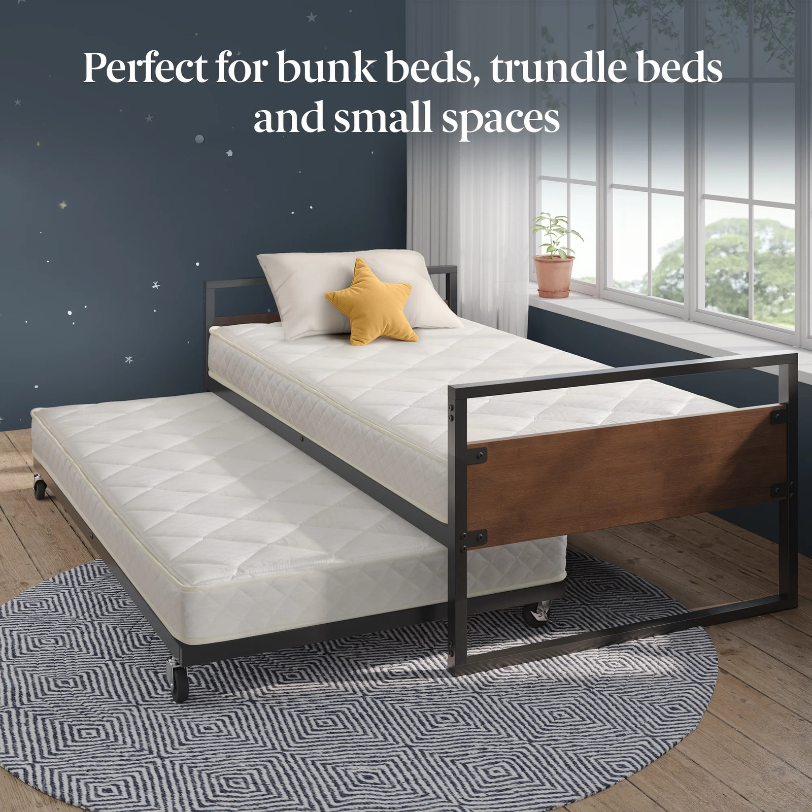 6 Inch Innerspring Mattress Full Size Bed Extra Firm Quilted Viscolatex Foam NEW
