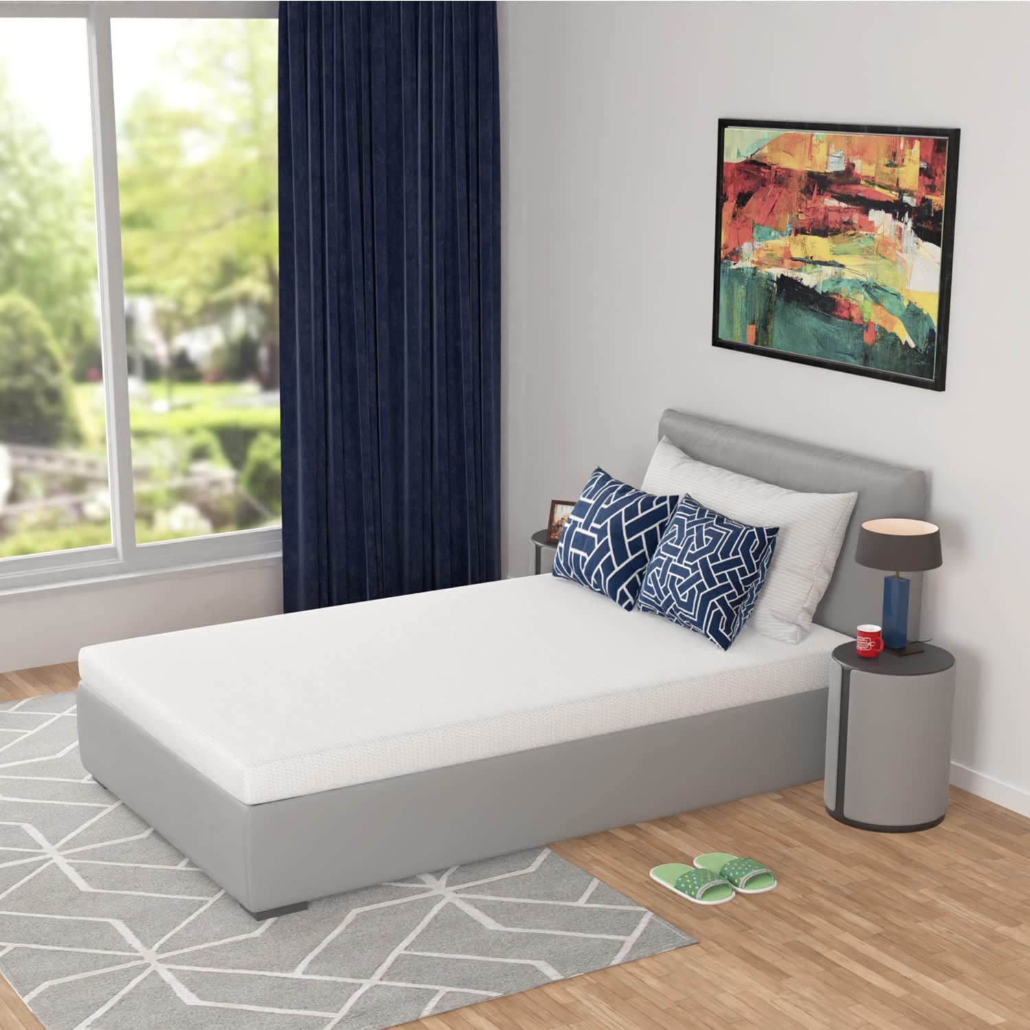 | Twin Mattress | 5 Inch | Green Tea Gel Memory Foam | Medium Firm Feel | Bed…
