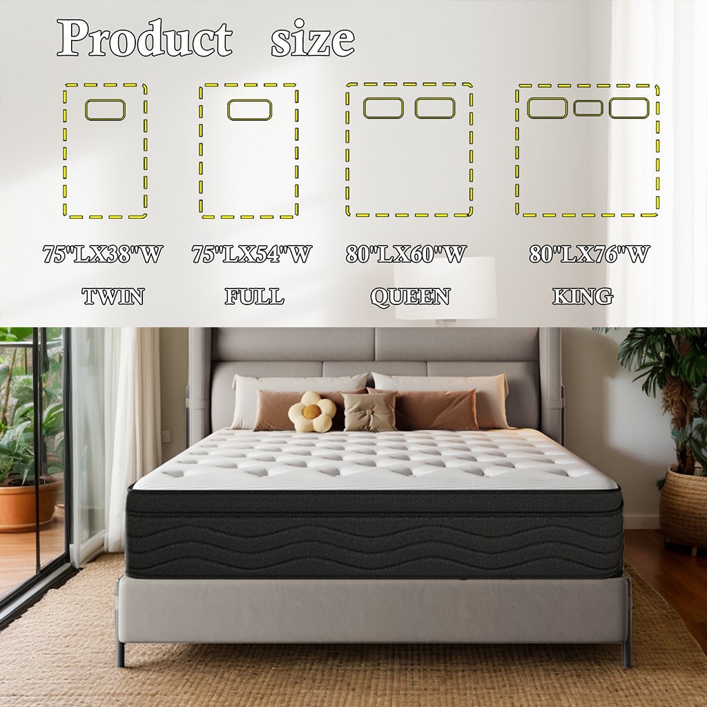 10 Inch Twin Memory Foam MattressFor Dorm RV Guest Room