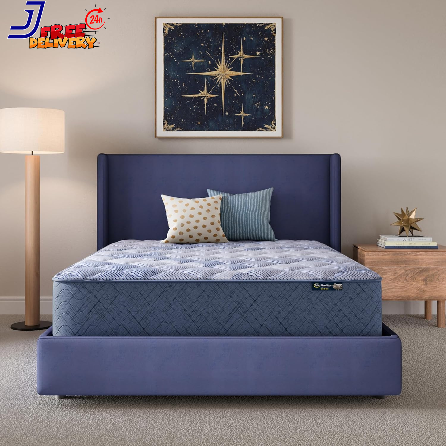 Five Star Mattress Tranquility 16″ Plush Pillow Top King Mattress Cooling Comfor