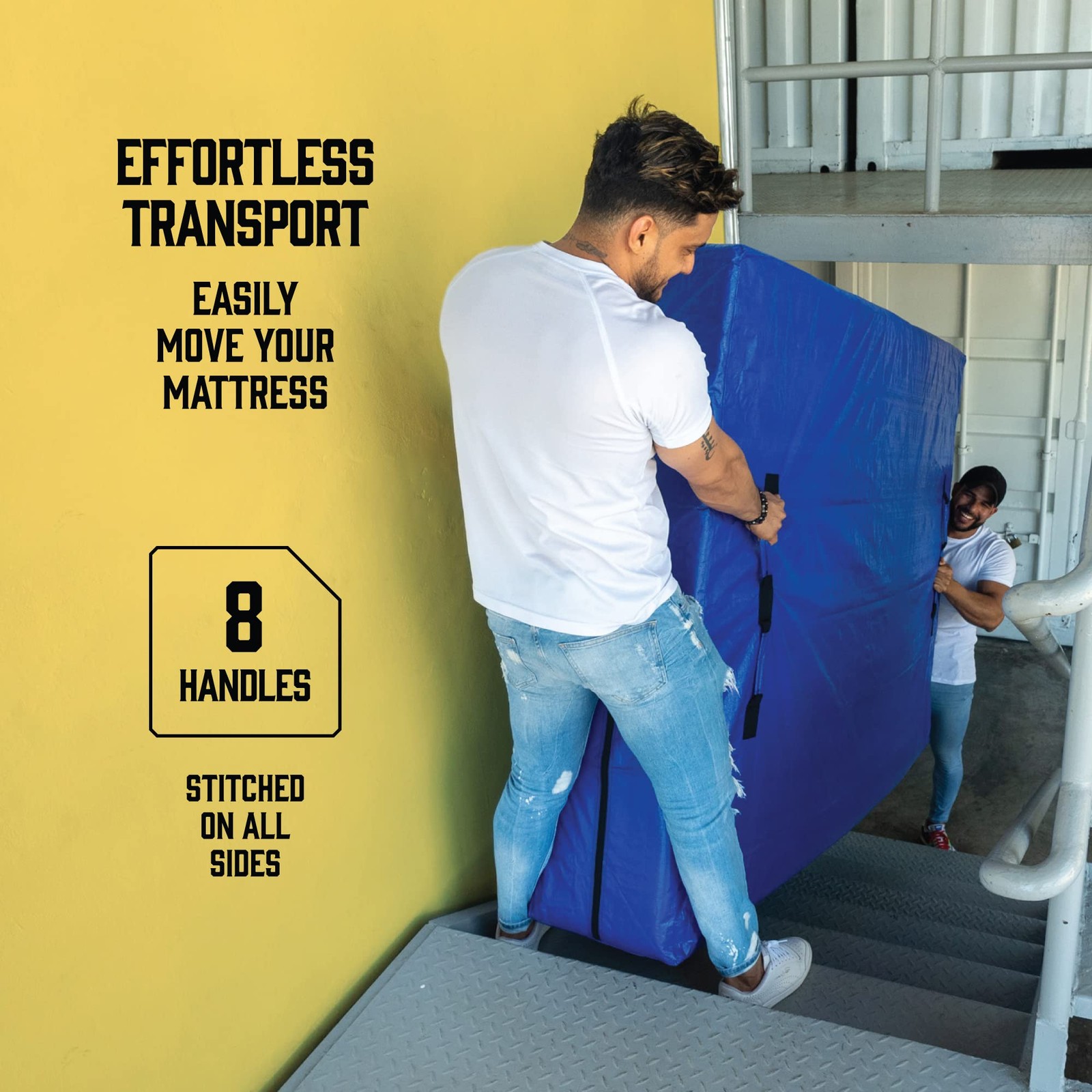 Mattress Bags for Moving with 8 Handles – Full Size – Extra-Thick Mattress Bag